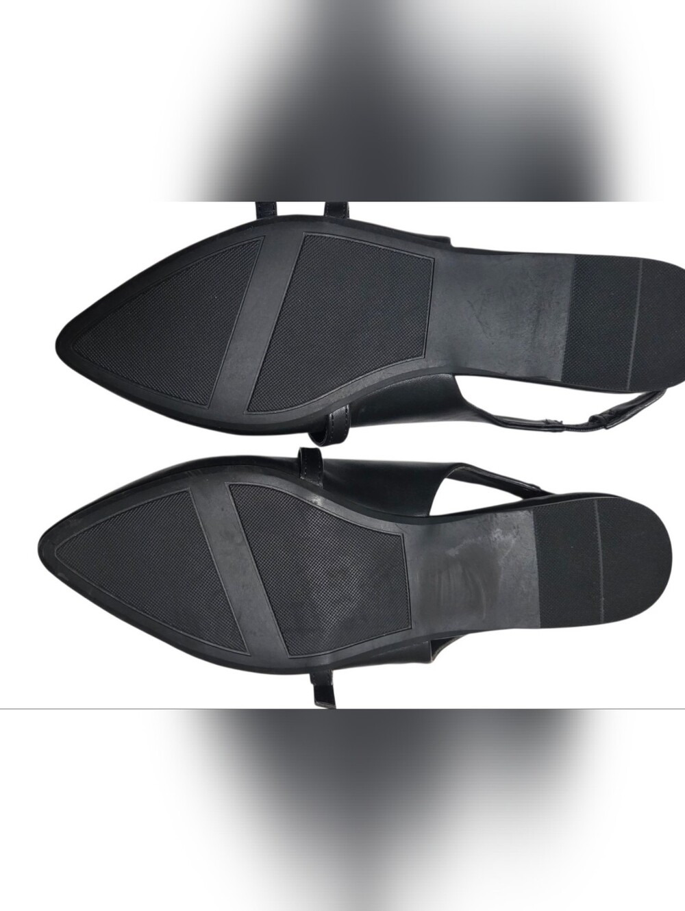 LC Lauren Conrad Black Pointed Mary Jane Slingback Flats - Picture 3 of 4